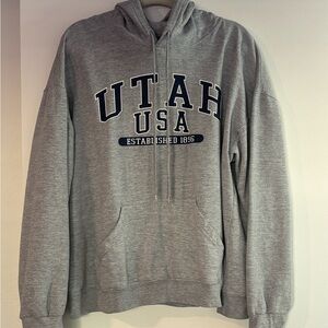 Utah USA Gray Hoodie Sweatshirt